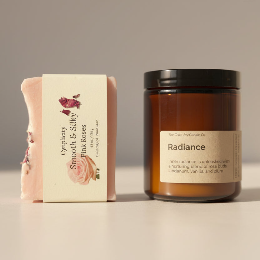 A Candle and Soap Gift Set