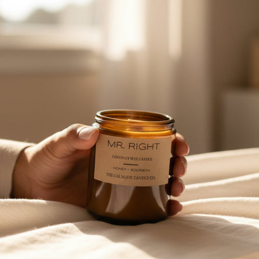 honey candle, coconut wax candle, honey coconut wax candle, bourbon candle