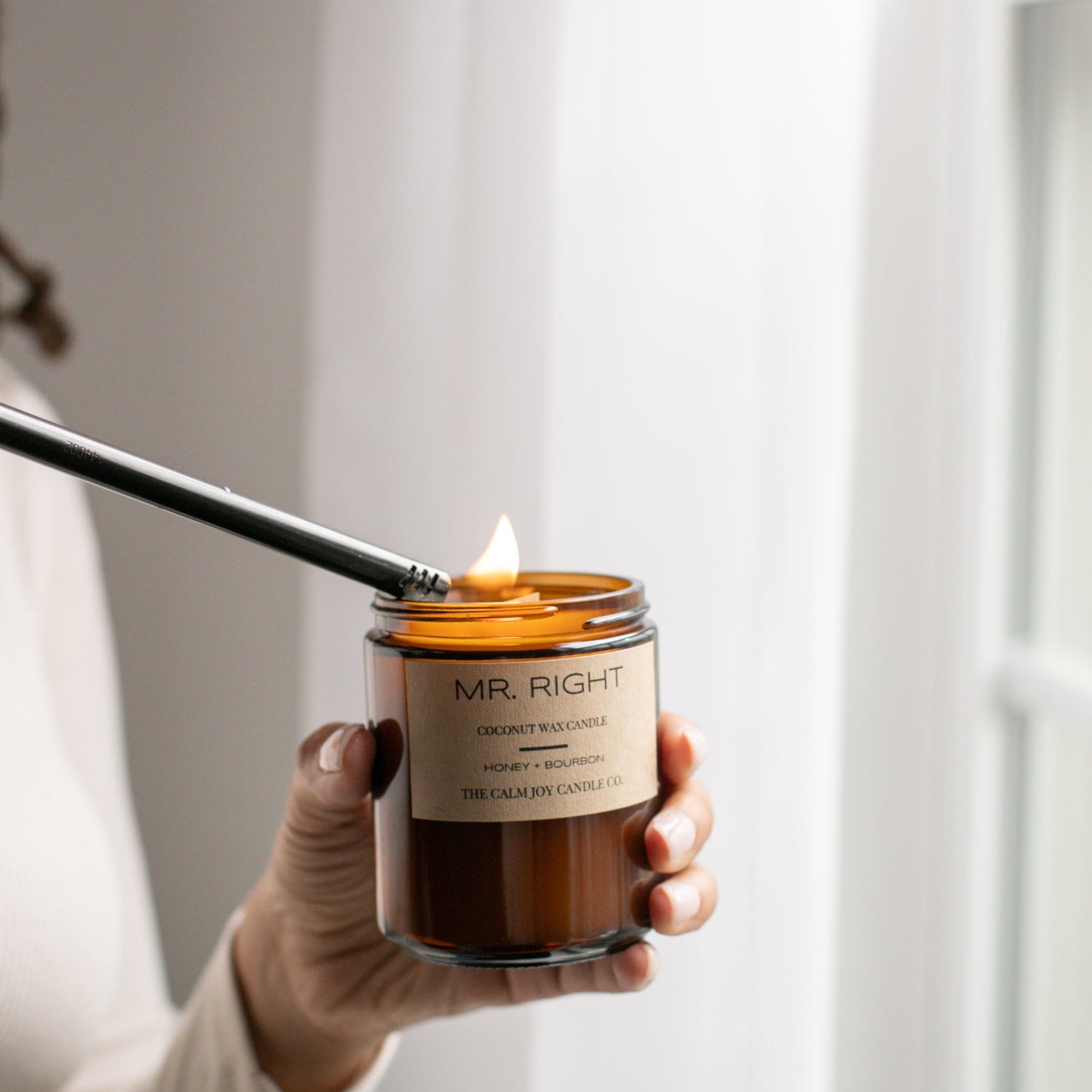honey candle jar, honey jar, smoky scented candle, honey scented candle