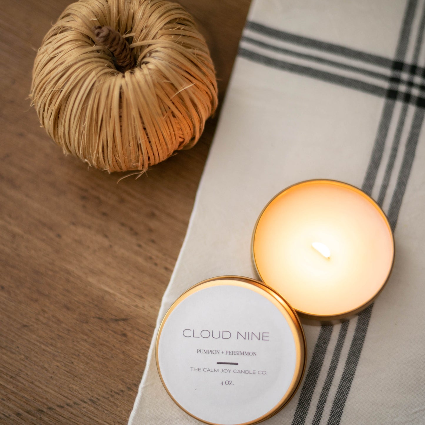 Pumpkin Persimmon Candle Tin