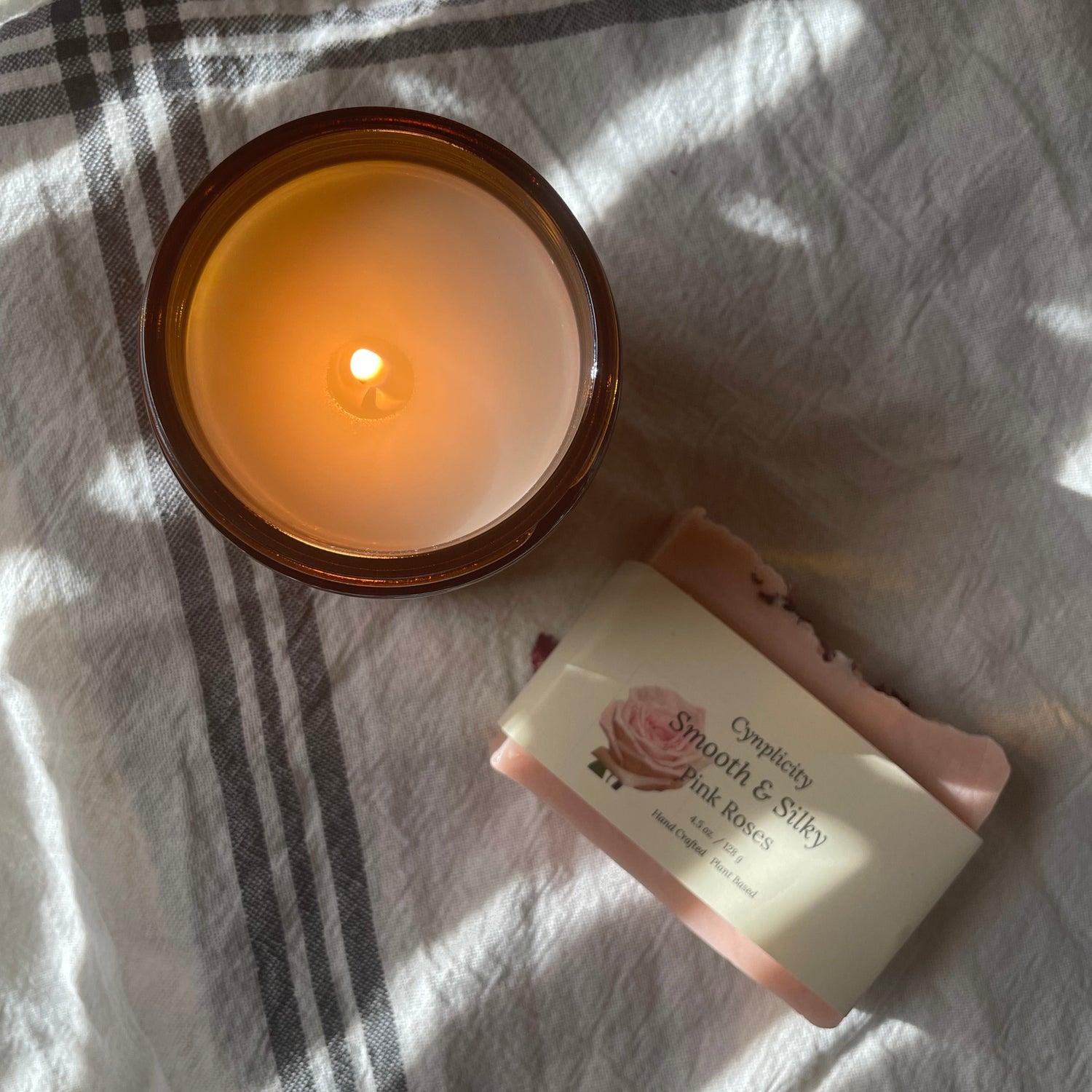 A Candle and Soap Gift Set