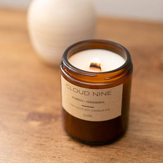 Pumpkin + Persimmon Scented Jar Candle