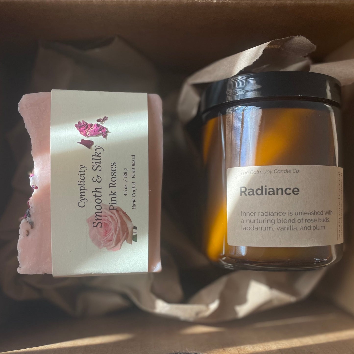 A Candle and Soap Gift Set