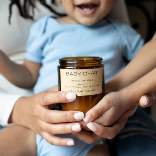 Creamy Vanilla + Coconut Sugar Scented Jar Candle