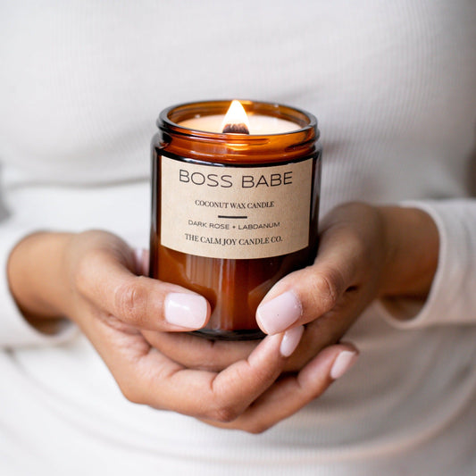 Dark Rose Bud Vanilla Candle